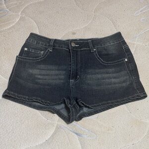 Denim Skull Women's Shorts